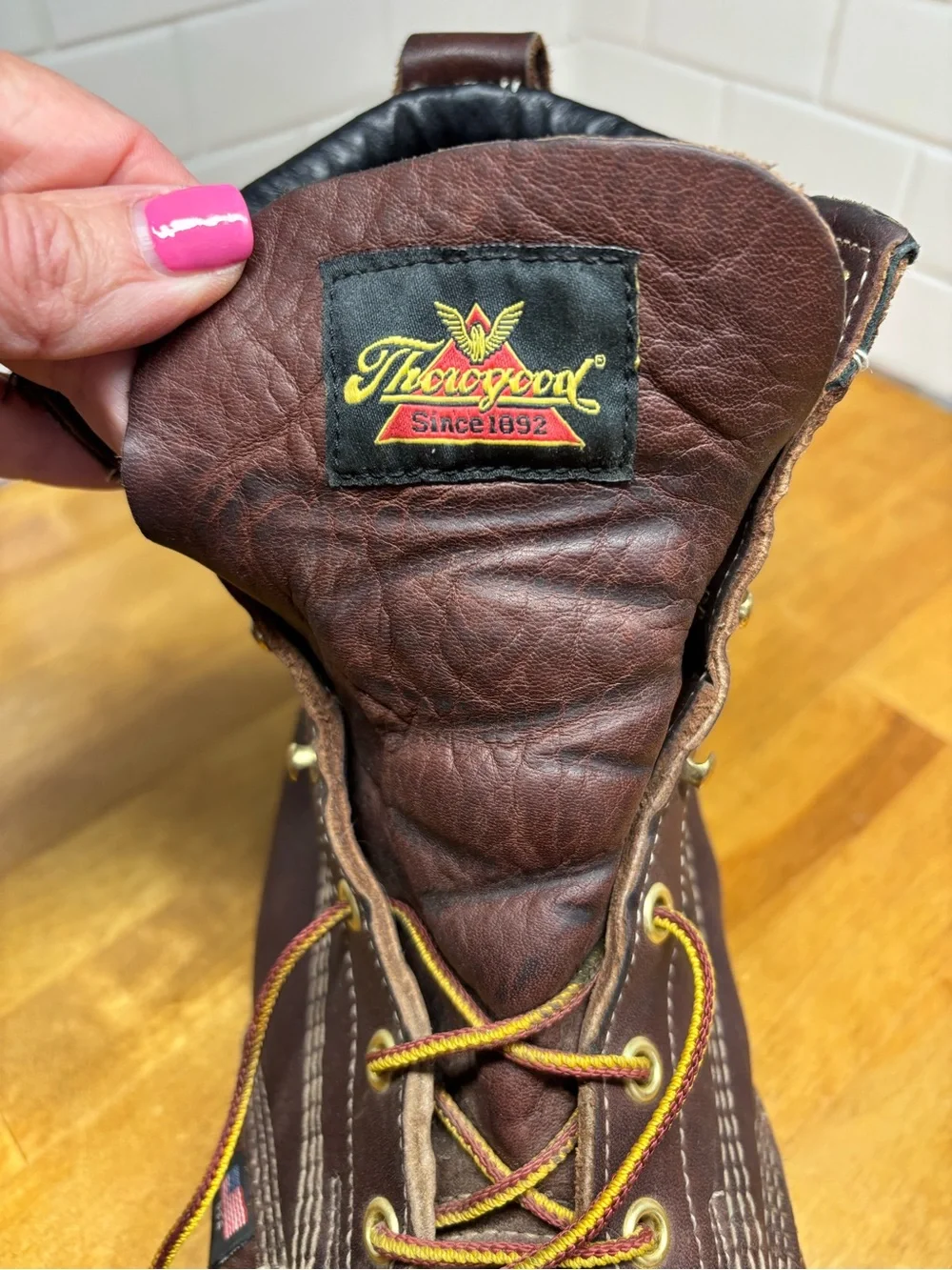 Thorogood American Heritage 6” Moc Toe Work Boots Brown 12 EE Made USA
